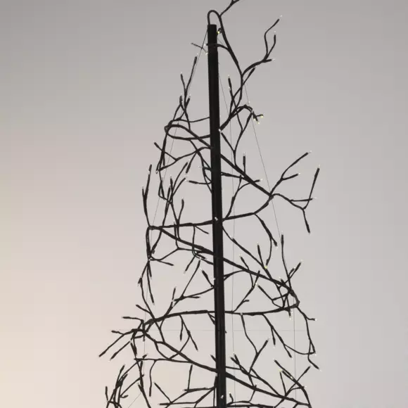 Sapin hélice lumineux Spiralis Noir H150 cm Blanc chaud 4
