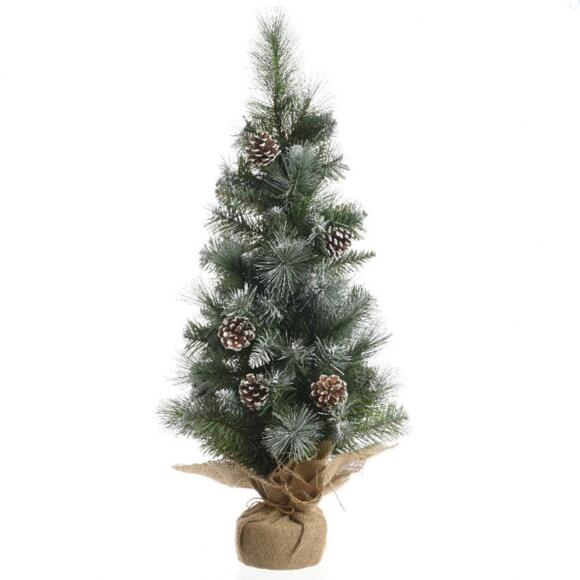 Albero di Natale artificiale Sweden Alt. 60 cm Verde innevato 3