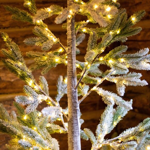 Verlichte moderne kerstboom Nael H210 cm Warm wit verlicht 2