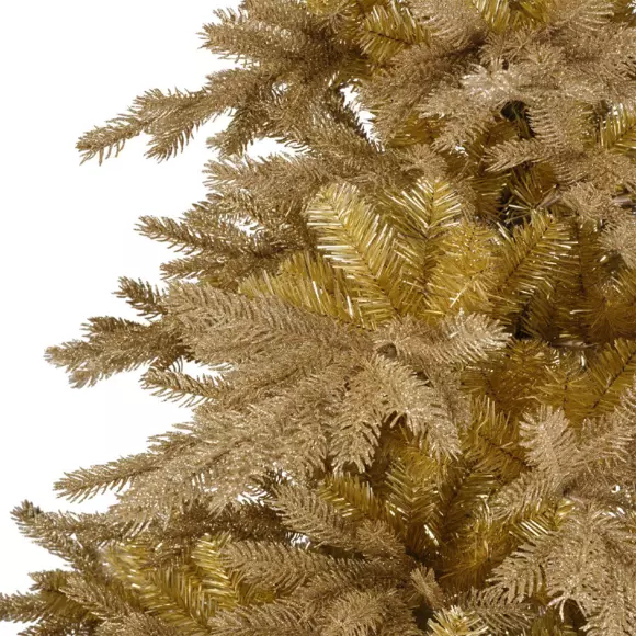 Sapin artificiel de Noël Tiffany H180 cm Or