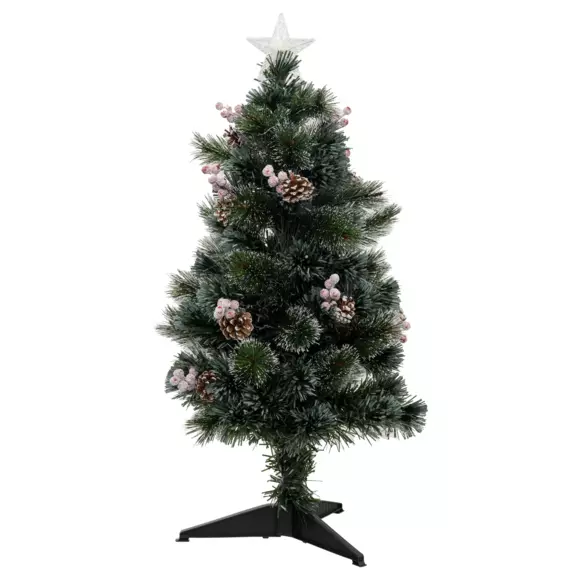 Árbol artificial de Navidad con luces Sofia Alto 90 cm Blanco cálido 2