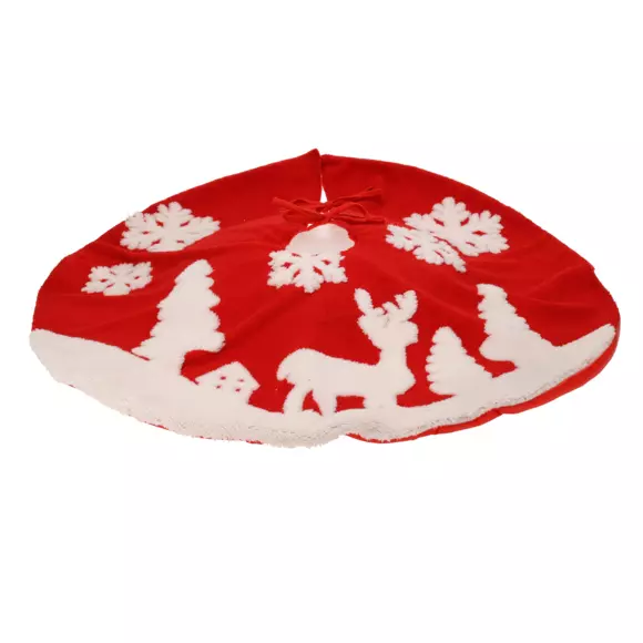 Cache pied de sapin Forêt  Rouge
