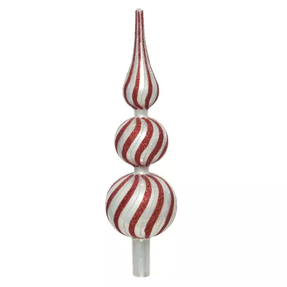 Cimier de sapin en verre Auréa Rouge 2