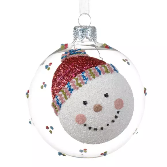 Lote de 6 bolas de Navidad (D80 mm) en vidrio Nouy Transparente 2