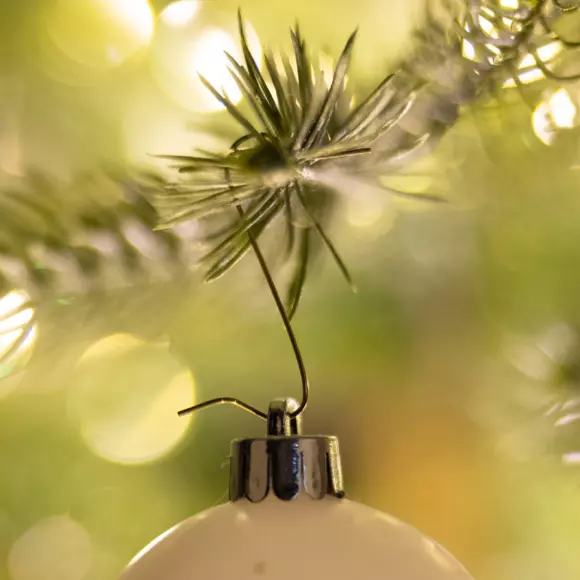 Kerstbalhaakje   Goud 2