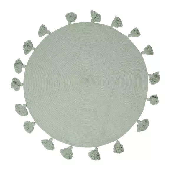 Alfombra infantil de algodón (90 cm) Lou Verde 2