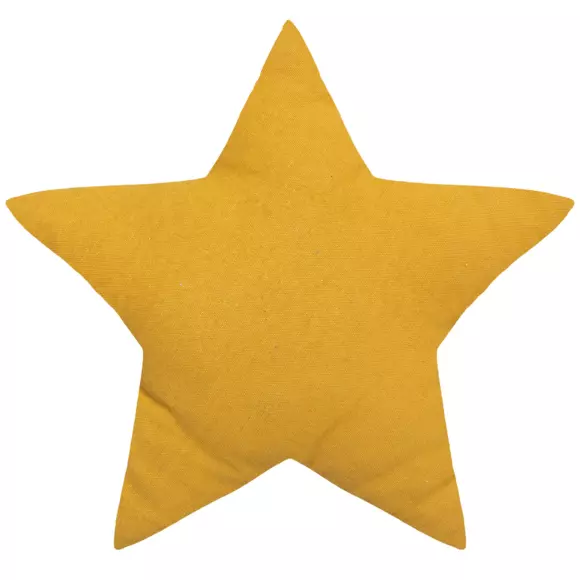 Coussin enfant Etoile Berlingot Jaune ocre 3