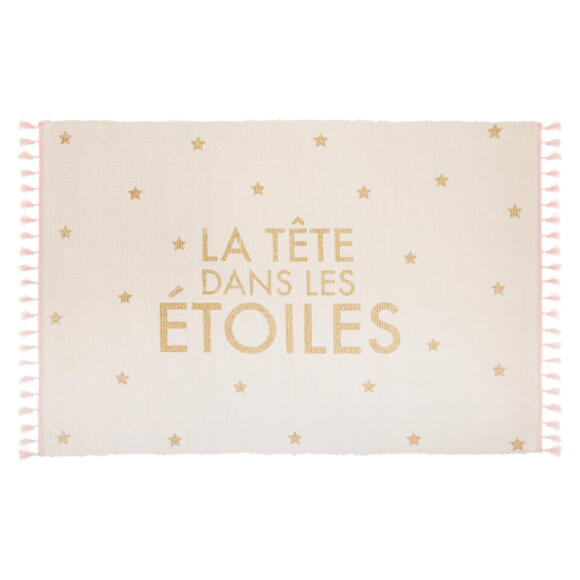 Teppich (90 cm) "La Tête Dans Les Etoiles" Gold 3