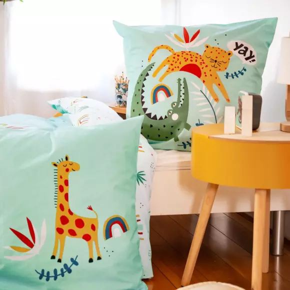 Funda nórdica y una funda de almohada de algodón (140 cm) Pumba Azul 3