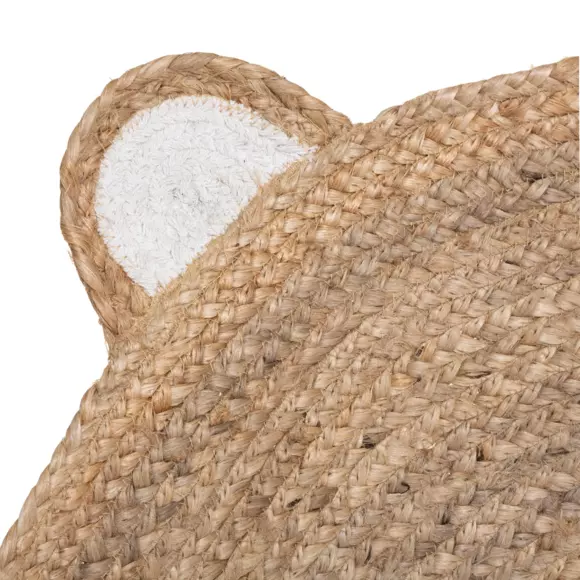 Tapis jute (100 cm) Ourson Beige 3