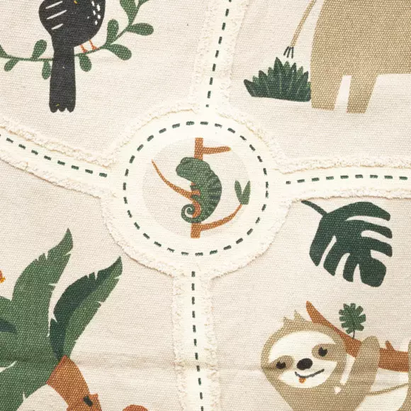 Alfombra algodón infantil  (150 cm) Carte jungle Multicolor 2