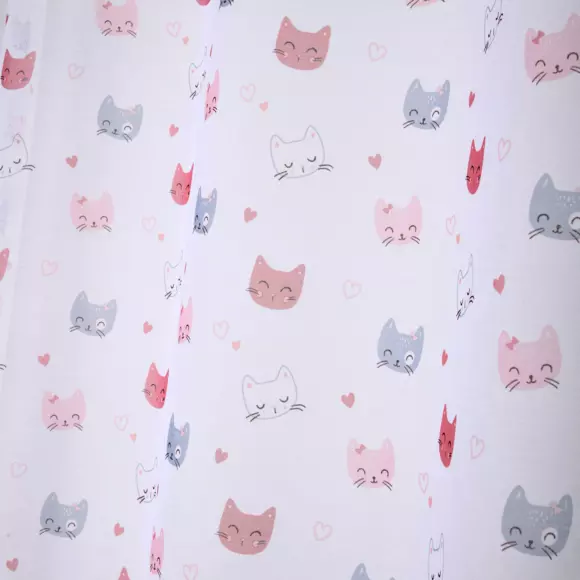 Visillo infantil (140 x 260 cm) Zoeline estampado Rosa 2