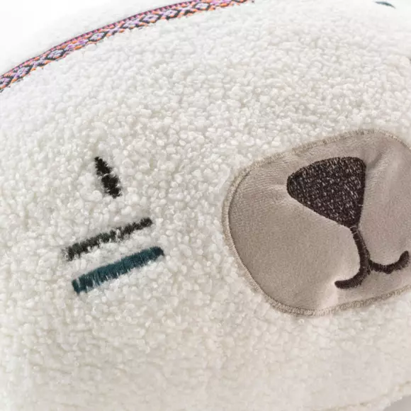 Coussin rond enfant Igloo Blanc