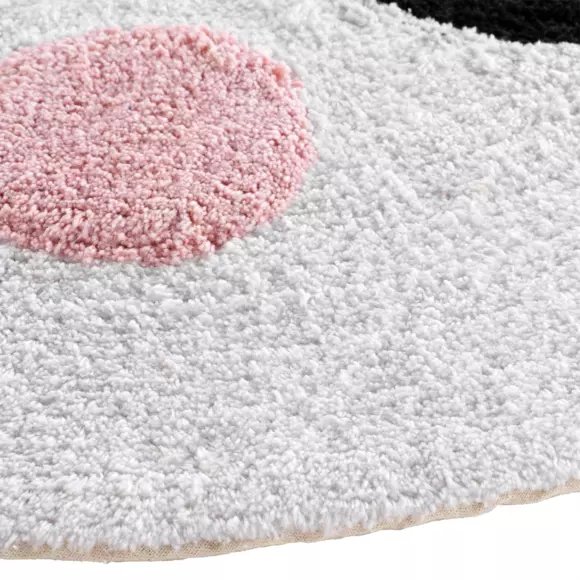Alfombra (90 cm) Petit Panda Blanco 3