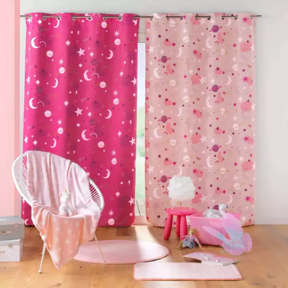 Cortina opaca (140 x 260 cm) Moonlight Rosa 3