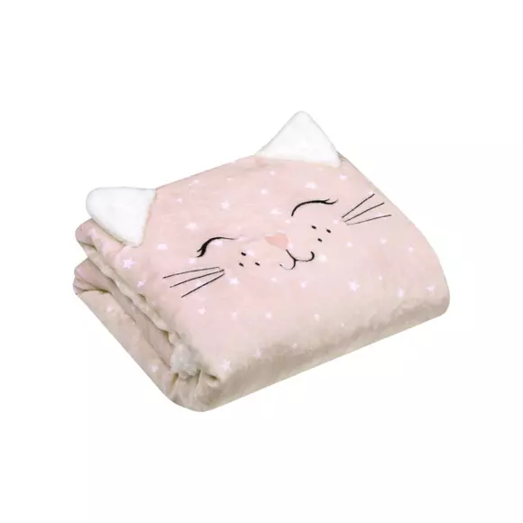 Manta suave niño (120 cm) Zoeline Rosa 3
