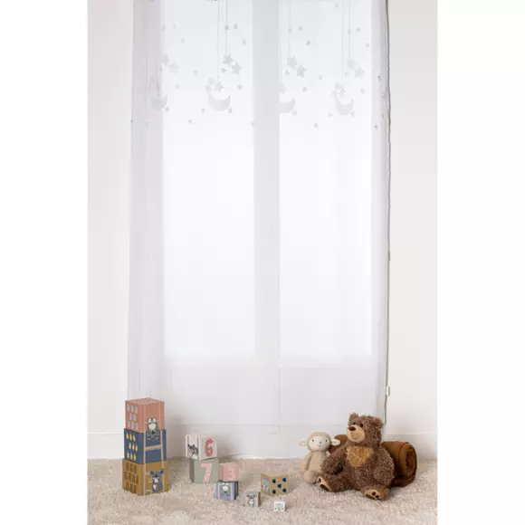 Visillo (140 x 240 cm) Etoiles Blanco