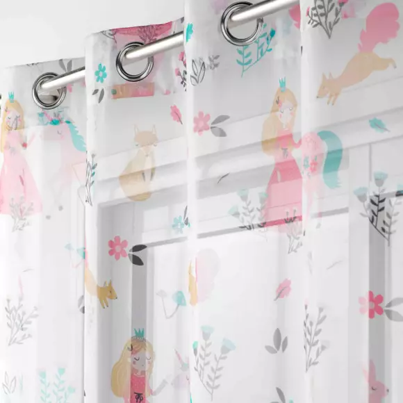 Visillo (140 x 240 cm) Princesse unicornio Blanco 3