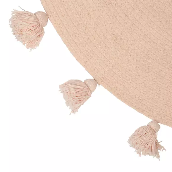 Tapis coton enfant (90 cm) Lou Rose