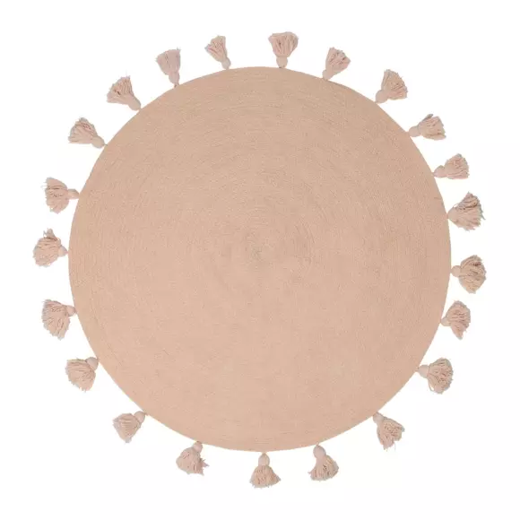 Tappeto in cotonee per bambini (90 cm) Lou Rosa