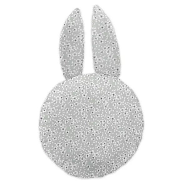 Coussin enfant Lapin Jardinage Blanc 2