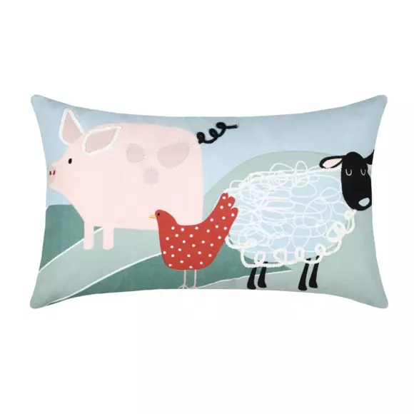Coussin rectangulaire enfant Tom Vert