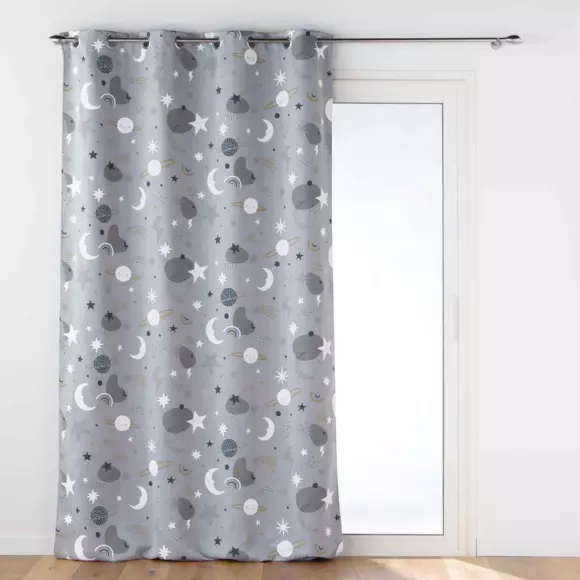 Cortina opaca (140 x 260 cm) Moonlight Gris 2