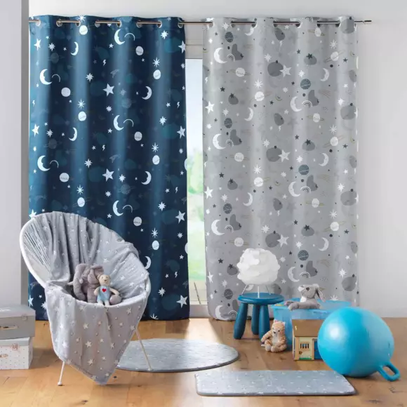 Cortina opaca (140 x 260 cm) Moonlight Gris 3
