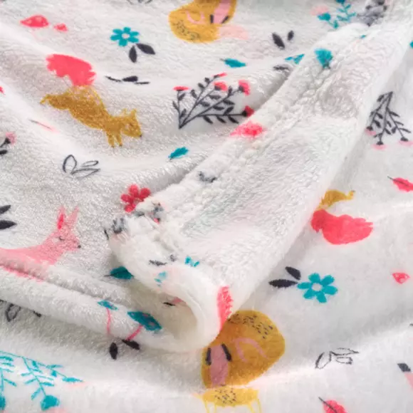 Plaid doux enfant (150 cm) Princesse licorne Rose 3