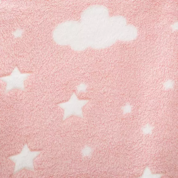 Plaid polaire (150 cm) fosforescente Voie lactée Rosa 2