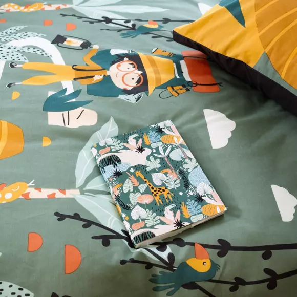 Funda nórdica y una funda de almohada de algodón (140 cm) Promenade Multicolor 3