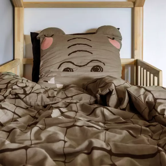 Funda Nórdica y una funda para almohada infantil en algodón (140 cm) Ali Verde 2