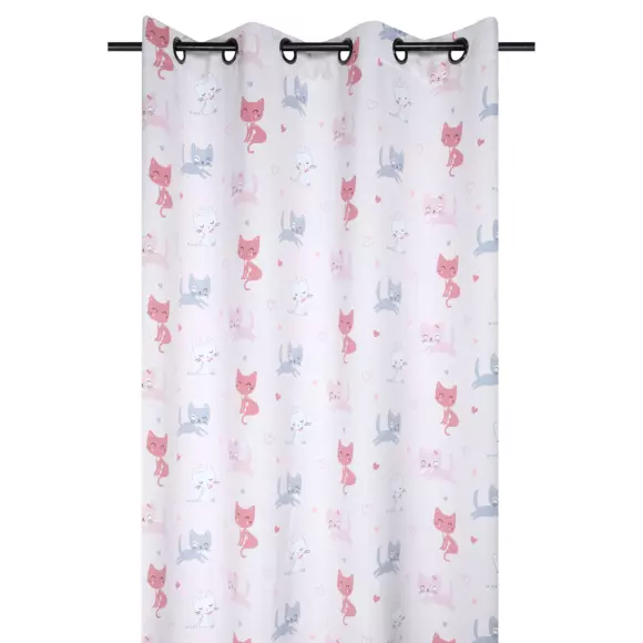 Cortina semi opaca niño (140 x 260 cm) Zoeline Rosa 2