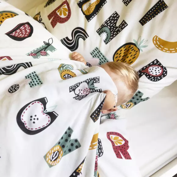 Housse de couette et une taie enfant coton (140 cm) Farandole Multicolore 3