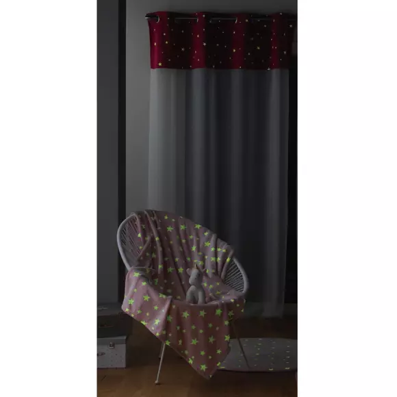 Visillo fosforescente (140 x 240 cm) Moonlight Rosa fuchsia 2
