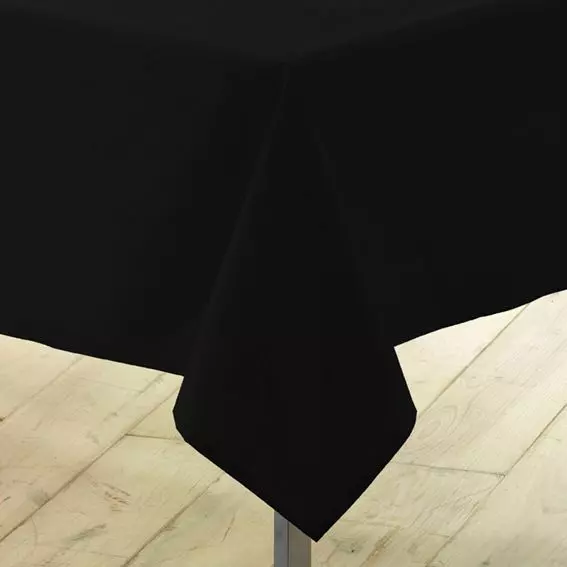 Mantel rectangular con tratamiento anti mancha(L200 cm) Gama Esencial Negro 2