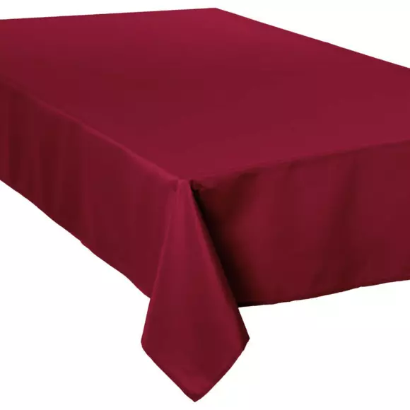 Rechteckige Tischdecke (L300 cm) mit Fleckschutz Lina Weinrot 2