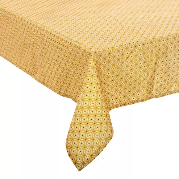 Nappe rectangulaire anti tache (L240 cm) Paty Jaune ocre 3