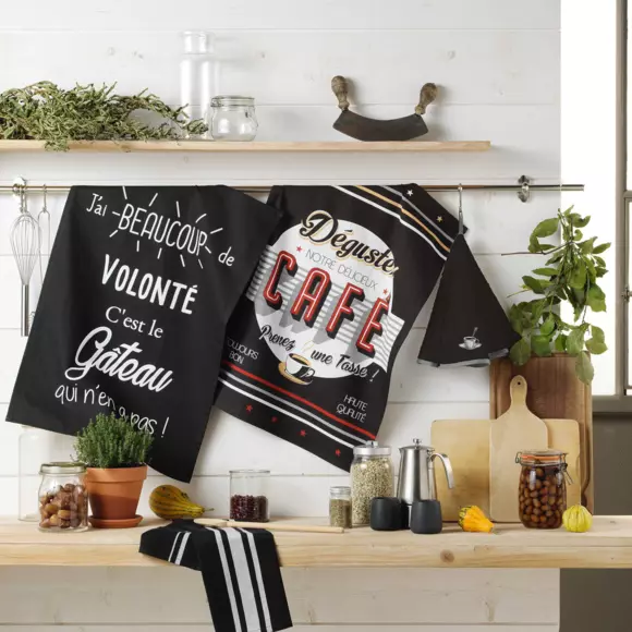 Torchon (70 cm) Comptoir Noir 2