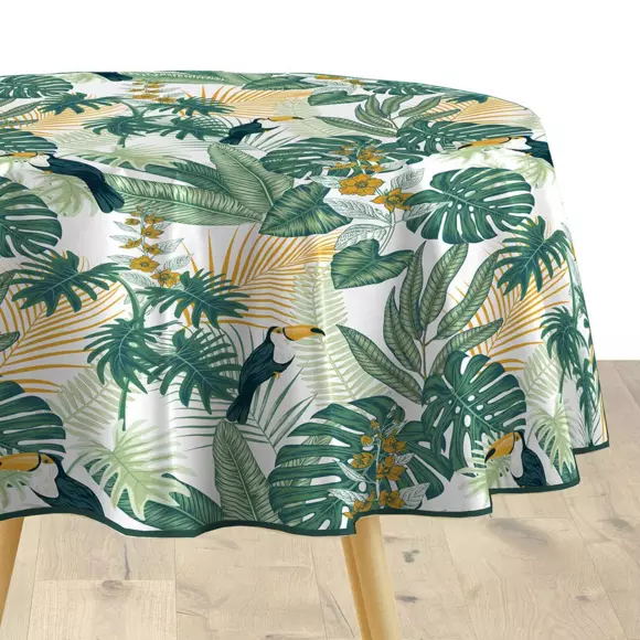 Nappe ronde PVC (D160 cm) Guyana Verte 3