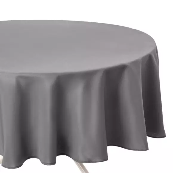 Nappe ronde anti tache (D180 cm) Lina Grise 2