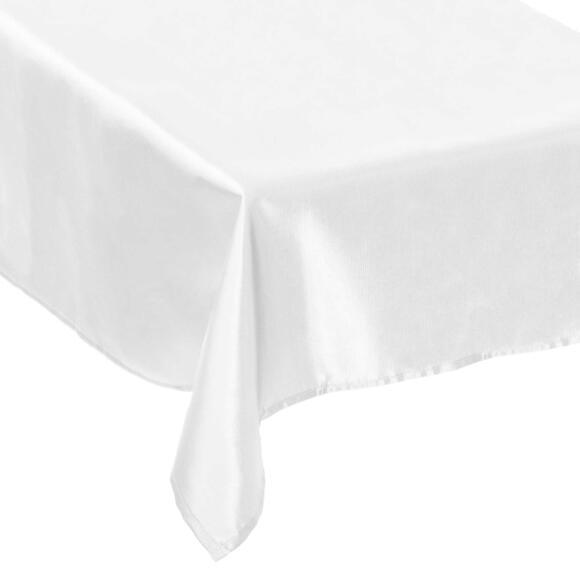 Tischdecke Rechteckig (L360 cm) Satin Weiß 2