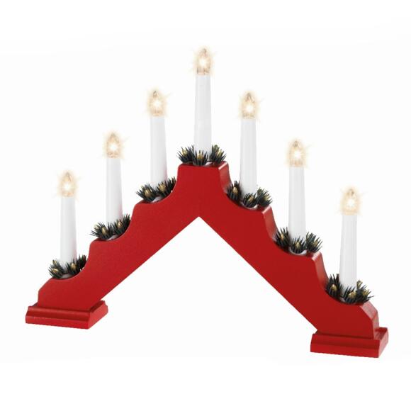 Chandelier lumineux Luxe Rouge 2