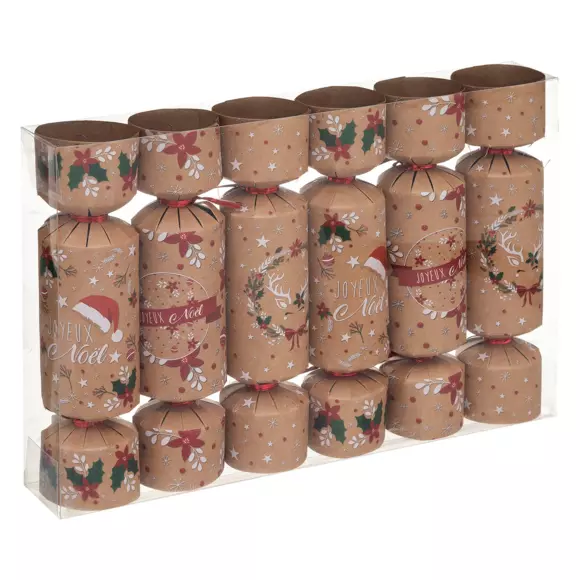 Lote de 6 crackers Kraft Beige 2