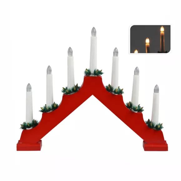 Chandelier lumineux Minuteur Rouge 2
