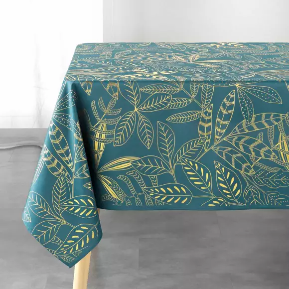 Mantel rectangular (L240 cm) Belflor Verde esmeralda 3