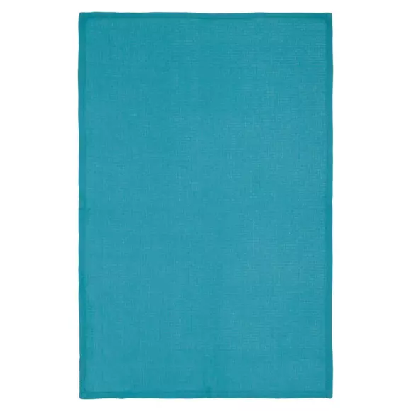 Lot de 3 torchons Geom Bleu canard 2
