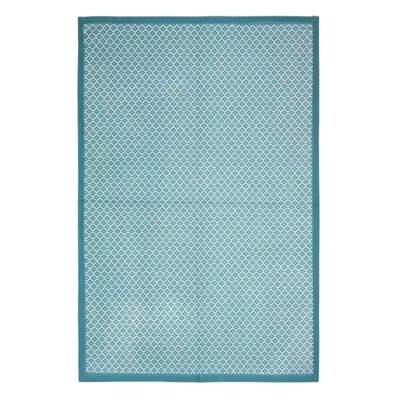 Lot de 3 torchons Geom Bleu canard 3