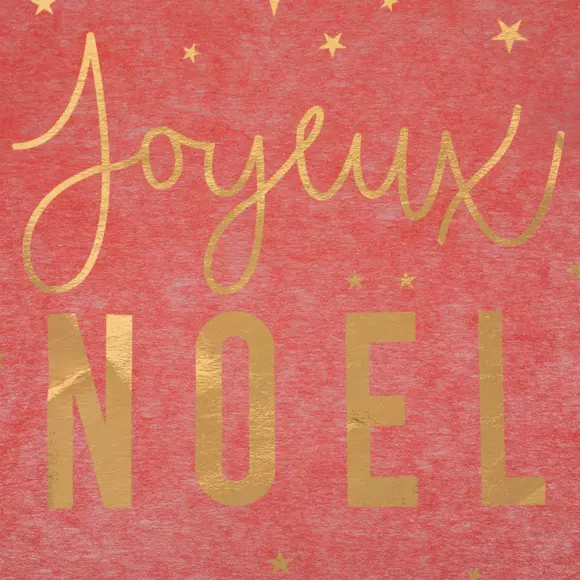 Chemin de table Joyeux Noël Rouge et  Or 2