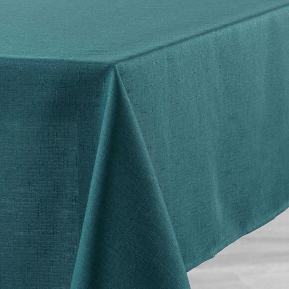 Tafelkleed rechthoekig gecoat (L250 cm) Newton Smaragdgroen 2